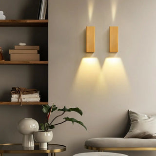 Modern Minimalist Rectangular Wall Sconce Zawala Image - 1