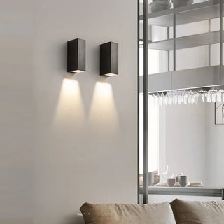 Modern Minimalist Rectangular Wall Sconce Zawala Image - 2