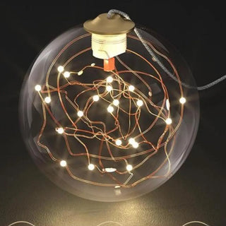ZOWALA - Modern Dual Light Glass Globe and Ring Bedroom Pendant Light Image - 7