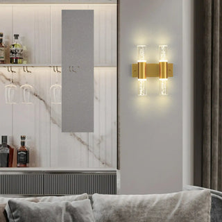 Modern Gold Bubble Glass Tubes Wall Sconce Light Zawala Image - 1