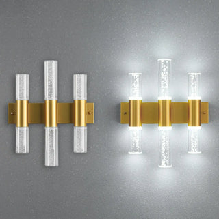 Modern Gold Bubble Glass Tubes Wall Sconce Light Zawala Image - 6
