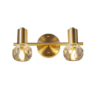 3-Light Clear Crystal Globe Adjustable Vanity Light Zawala Image - 10