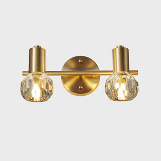 3-Light Clear Crystal Globe Adjustable Vanity Light Zawala Image - 8