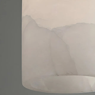 ZOWALA - Modern Gold Alabaster Cylinder Pendant Light Image - 15