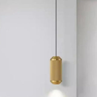 ZOWALA - Modern Dining Room Black Aluminum Cylinder Pendant Light Image - 5