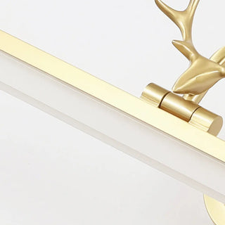 Modern Rectangular Gold Antler Vanity Wall Light Zawala Image - 10