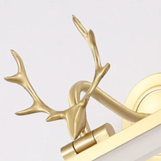 Modern Rectangular Gold Antler Vanity Wall Light Zawala Image - 11