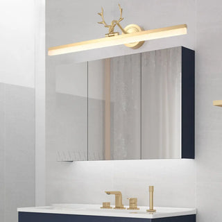 Modern Rectangular Gold Antler Vanity Wall Light Zawala Image - 3