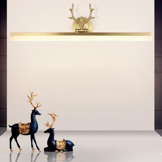 Modern Rectangular Gold Antler Vanity Wall Light Zawala Image - 4