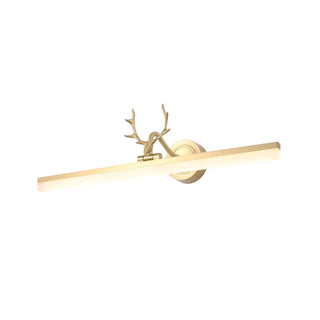 Modern Rectangular Gold Antler Vanity Wall Light Zawala Image - 5