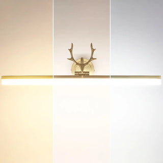 Modern Rectangular Gold Antler Vanity Wall Light Zawala Image - 7
