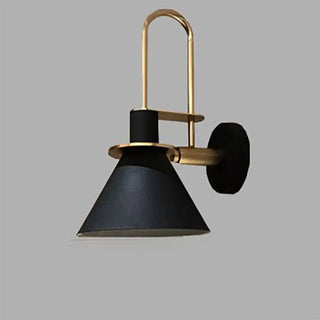 Contemporary Green Cone Brass Vanity Wall Light Zawala Image - 12