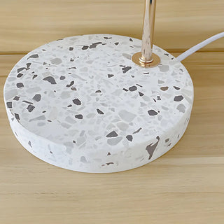 Simple Glass Barrel Shade Stone Base Candle Table Lamp Zawala Image - 18