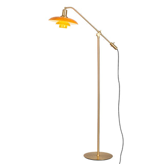 Adjustable Industrial Yellow Tiered Cone Floor Lamp Zawala Image - 10