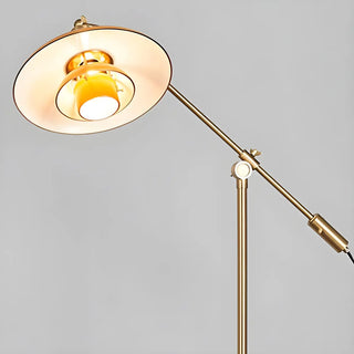Adjustable Industrial Yellow Tiered Cone Floor Lamp Zawala Image - 6