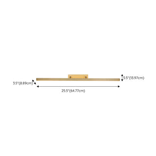 Bathroom Mirror Modern Gold Bar LED Vanity Sconce Zawala #size