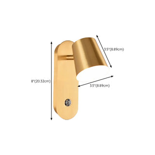 ZOWALA - Modern Gold 3-Light Bathroom Vanity Wall Fixture #size