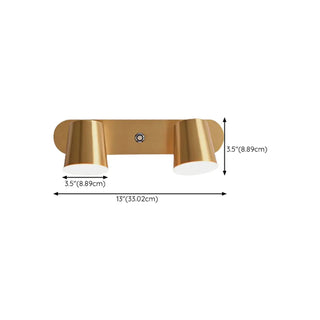ZOWALA - Modern Gold 3-Light Bathroom Vanity Wall Fixture Image - 16