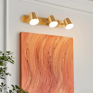 ZOWALA - Modern Gold 3-Light Bathroom Vanity Wall Fixture Image - 4
