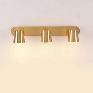 ZOWALA - Modern Gold 3-Light Bathroom Vanity Wall Fixture Image - 7