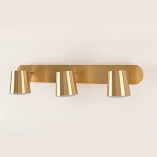 ZOWALA - Modern Gold 3-Light Bathroom Vanity Wall Fixture Image - 9