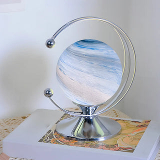 Modern Globe Metal Desk Lamp in Gold Finish Zawala Image - 4