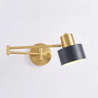 Adjustable Gold Metal LED Swing Arm Wall Light Zawala Image - 13