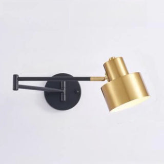 Adjustable Gold Metal LED Swing Arm Wall Light Zawala Image - 14