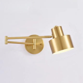 Adjustable Gold Metal LED Swing Arm Wall Light Zawala Image - 15