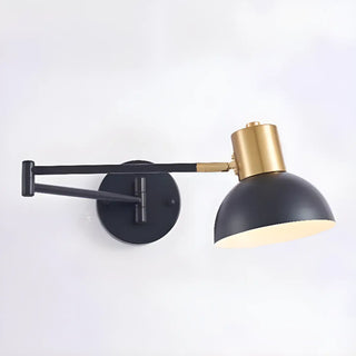 Adjustable Gold Metal LED Swing Arm Wall Light Zawala Image - 17