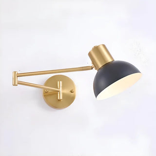 Adjustable Gold Metal LED Swing Arm Wall Light Zawala Image - 19