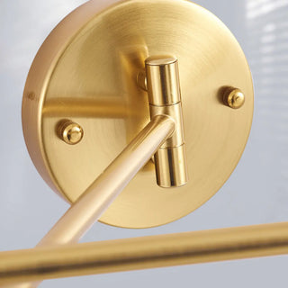 Adjustable Gold Metal LED Swing Arm Wall Light Zawala Image - 22