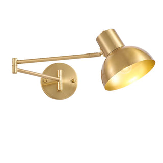 Adjustable Gold Metal LED Swing Arm Wall Light Zawala Image - 8
