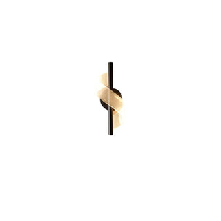 Stylish Spiral LED Design Gold Bedside Wall Sconce Zawala Image - 7
