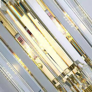 Grand Multi-Tier Design Crystal Gold Wall Sconce Zawala Image - 11