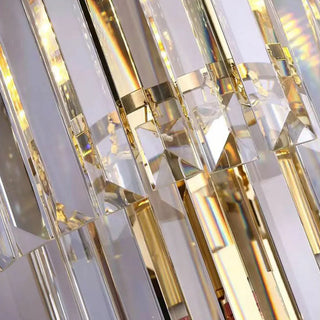 Grand Multi-Tier Design Crystal Gold Wall Sconce Zawala Image - 12