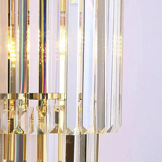 Grand Multi-Tier Design Crystal Gold Wall Sconce Zawala Image - 13