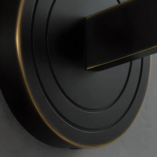 Cylinder Modern Clear Glass and Gold Vanity Light Zawala Image - 11