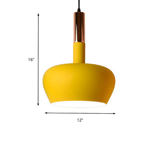 ZOWALA - Modern Colorful Wine Glass Metal Dining Room Pendant Light #size