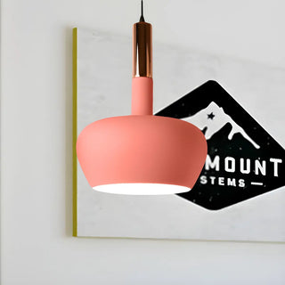 ZOWALA - Modern Colorful Wine Glass Metal Dining Room Pendant Light Image - 2
