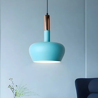 ZOWALA - Modern Colorful Wine Glass Metal Dining Room Pendant Light Image - 3