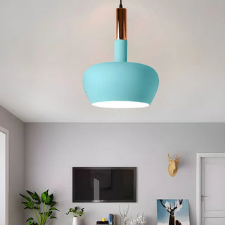 ZOWALA - Modern Colorful Wine Glass Metal Dining Room Pendant Light Image - 4