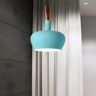 ZOWALA - Modern Colorful Wine Glass Metal Dining Room Pendant Light Image - 7