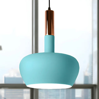 ZOWALA - Modern Colorful Wine Glass Metal Dining Room Pendant Light Image - 9