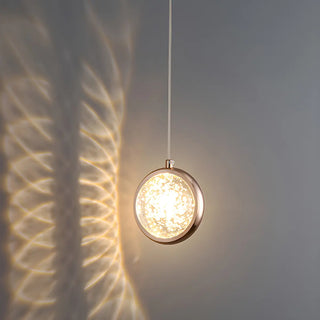 ZOWALA - Modern Bedroom Dolphin LED Infinity Mirro Pendant Light Image - 11