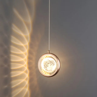 ZOWALA - Modern Bedroom Dolphin LED Infinity Mirro Pendant Light Image - 15