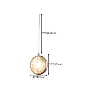 ZOWALA - Modern Bedroom Dolphin LED Infinity Mirro Pendant Light Image - 24