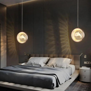 ZOWALA - Modern Bedroom Dolphin LED Infinity Mirro Pendant Light Image - 7