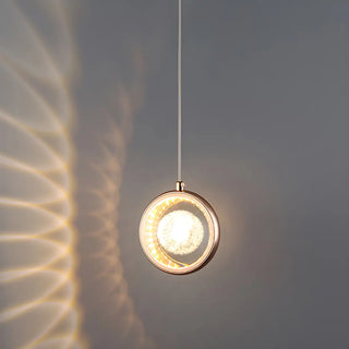 ZOWALA - Modern Bedroom Dolphin LED Infinity Mirro Pendant Light Image - 9