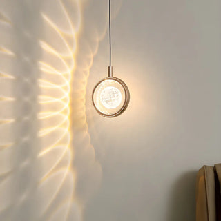 ZOWALA - Modern Round Crystal Jellyfish Bedroom Pendant Light Image - 2